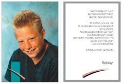 Einladung zur Konfirmation