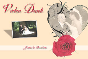 danksagung hochzeit